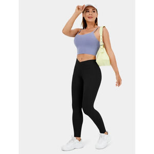 Halara Cloudful Fabric High Waisted Crossover Side Pocket Yoga Legging 7/8